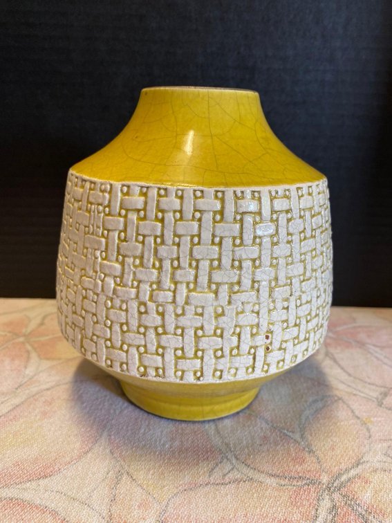 Basket Weave Ceramic Vase - West Elm
