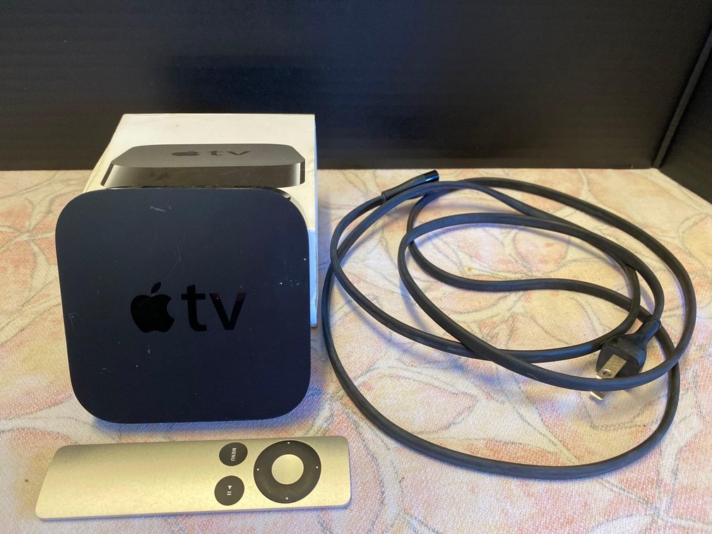 Apple TV Box with Remote and power cord 