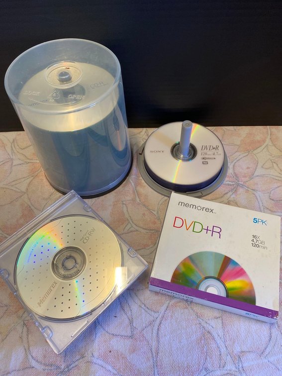 Blank CD's & DVD's 