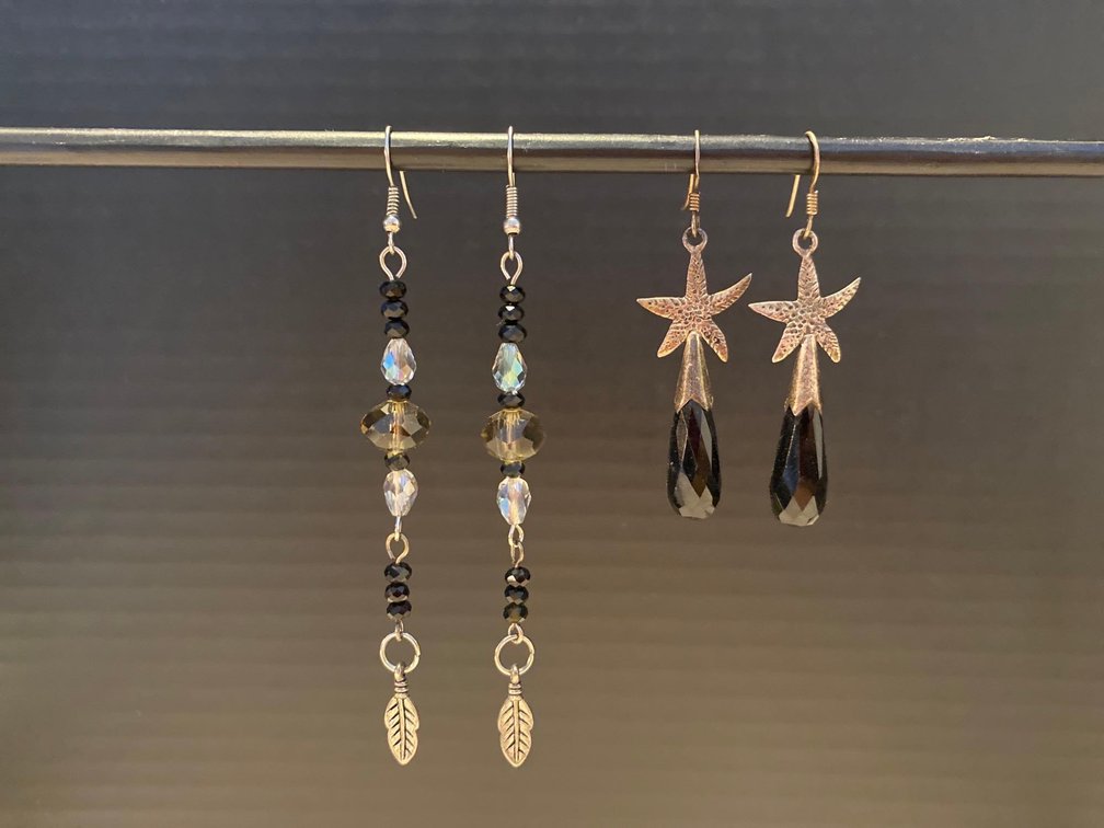 (X's 2) Pairs of Hand-Made Earrings - Sterling Silver .925