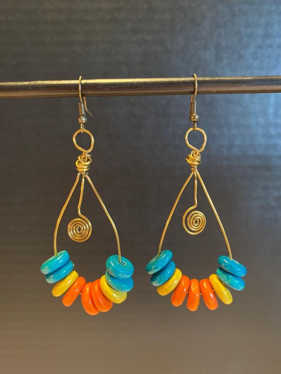 Pair of Hand-Made Earrings