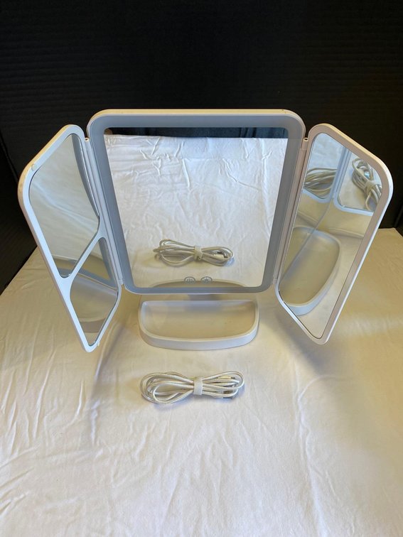 Vanity Mirror with Magnification Mirrors and Light