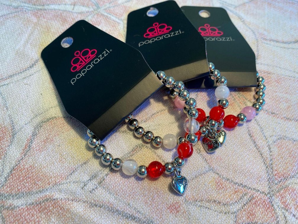 3 Love Charm Bracelets - Paparazzi Jewelry 