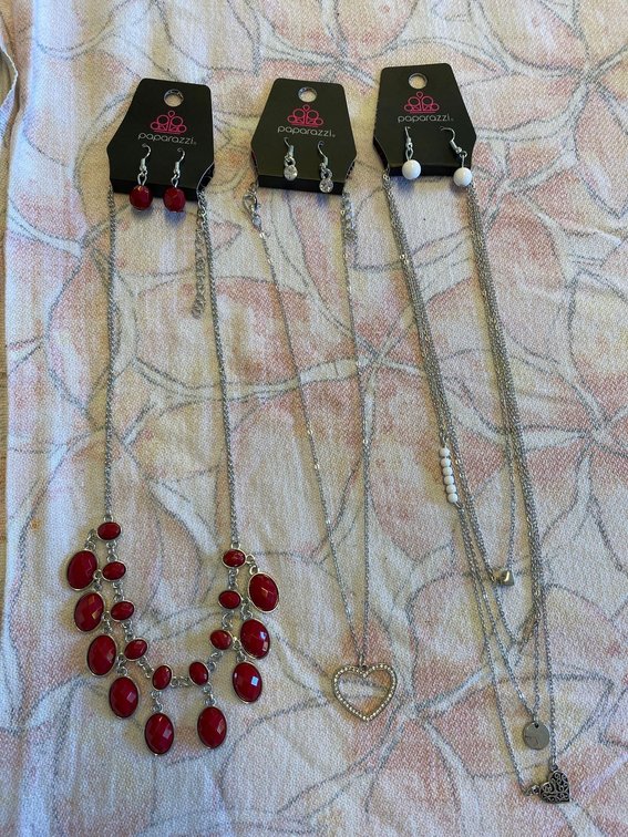 3 Necklace and Earring Sets - Paparazzi Jewelry