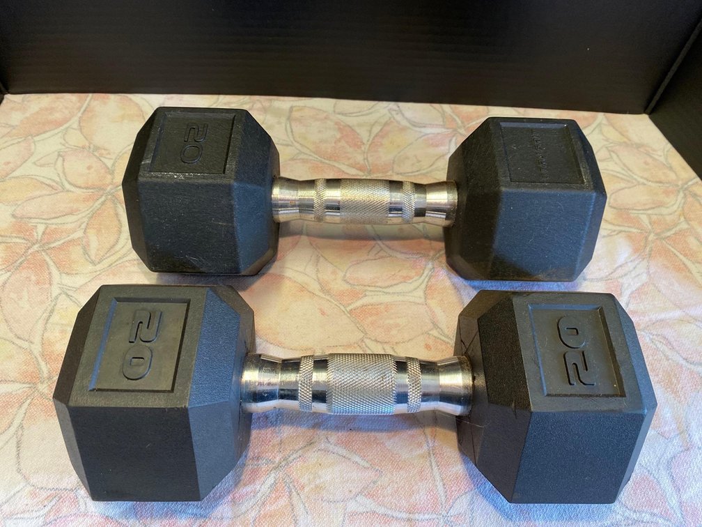 (X's 2) 20 lb Dumb Bells