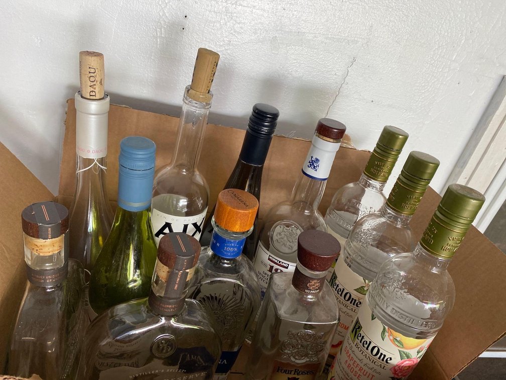 Empty Liquor Bottles