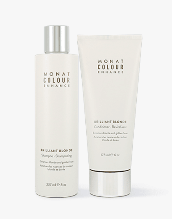 Monat Brilliant Blonde Shampoo & Conditioner Courtesy of Janice Bond, LLC