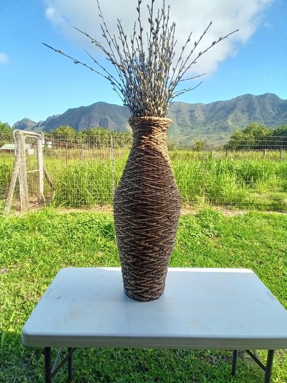 TALL Hand Woven Vase 