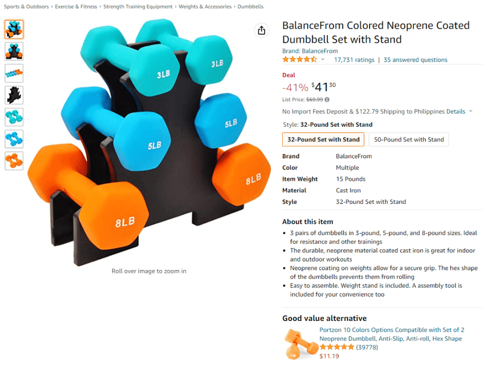 NEW Balance  From Dumbbell Set