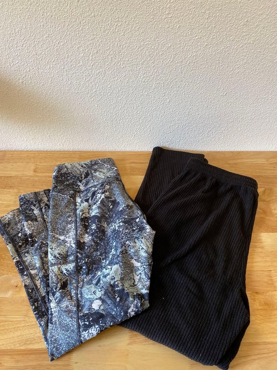(L) Yoga Pants & (XL) Corduroy Sweat Pants