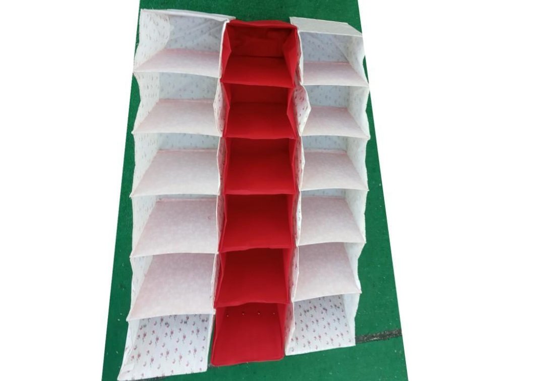 Three Hanging Fabric Shelves for your closet