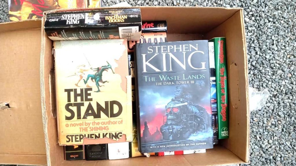 BOX #2 of Stephen King books, mostly first edition and hard back.