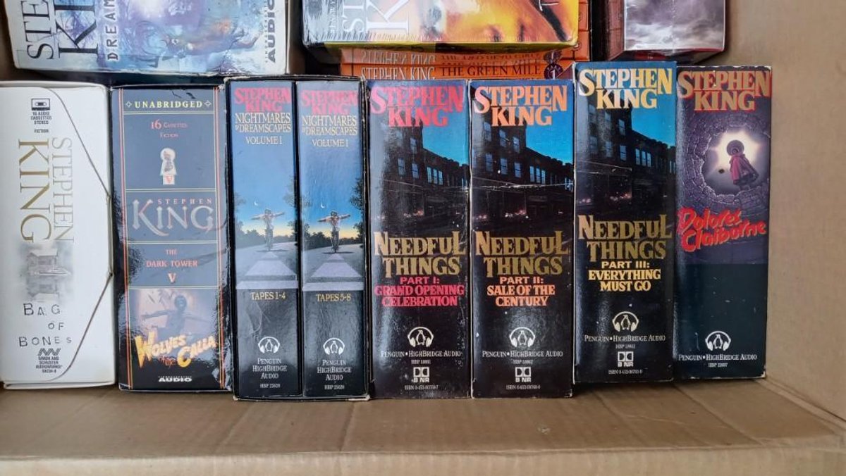 BOX #1 AUDIO BOOKS Stephan King Audio Books