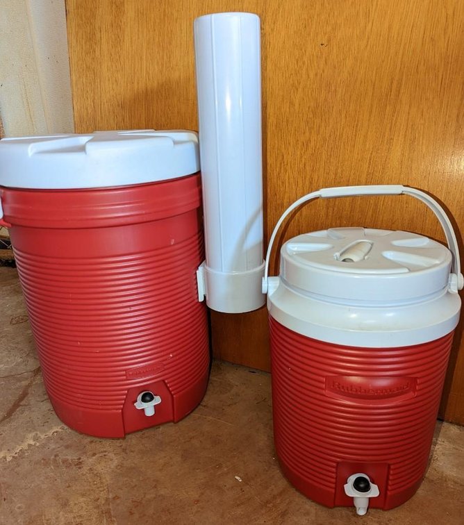 (X's 2) Rubbermaid Water Jug 