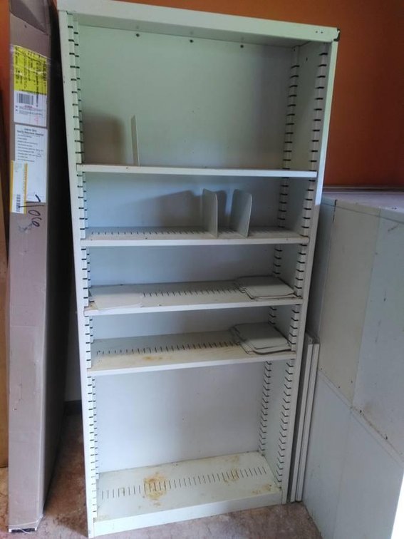 (X's 3) Tennsco Heavy Duty Metal Bookcases 7'