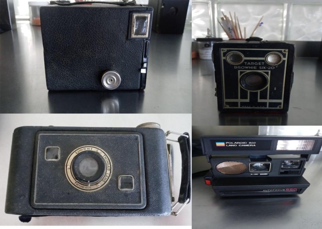 Collection of four old cameras - for the Collector