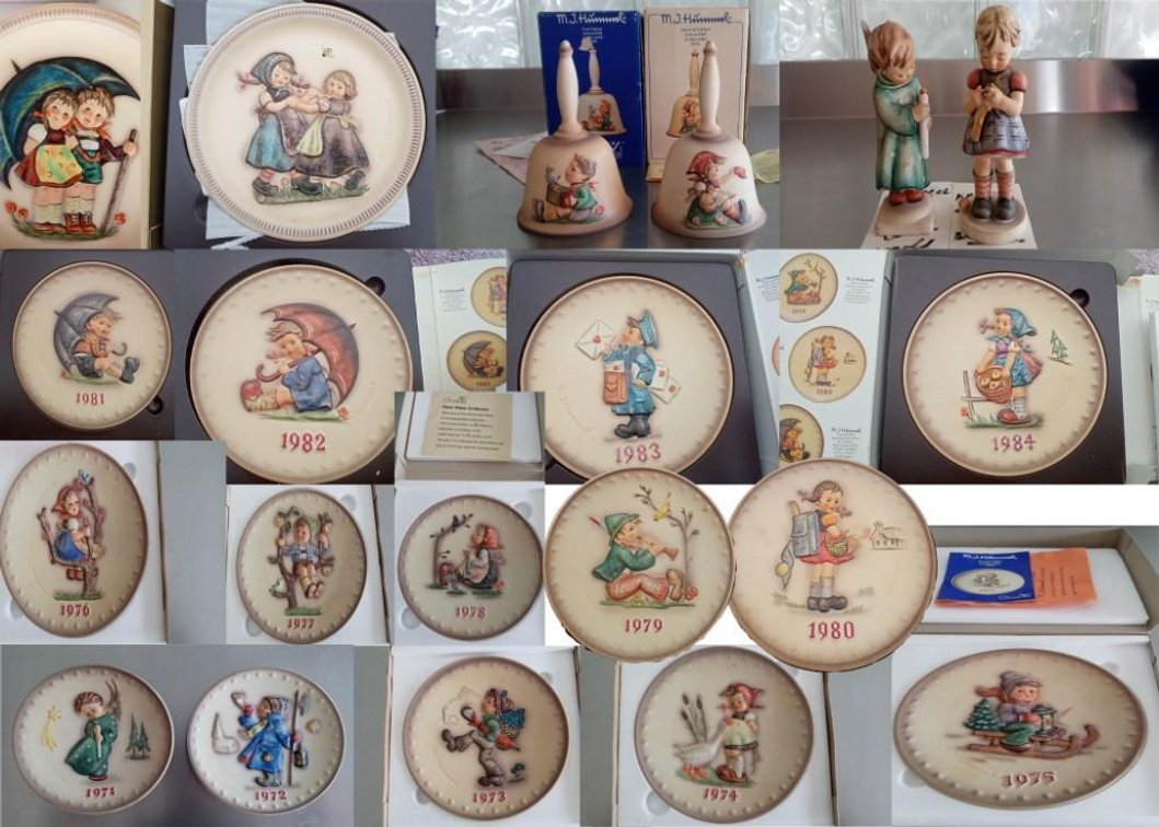 HUMMEL Plates, Bells  See detailed photos