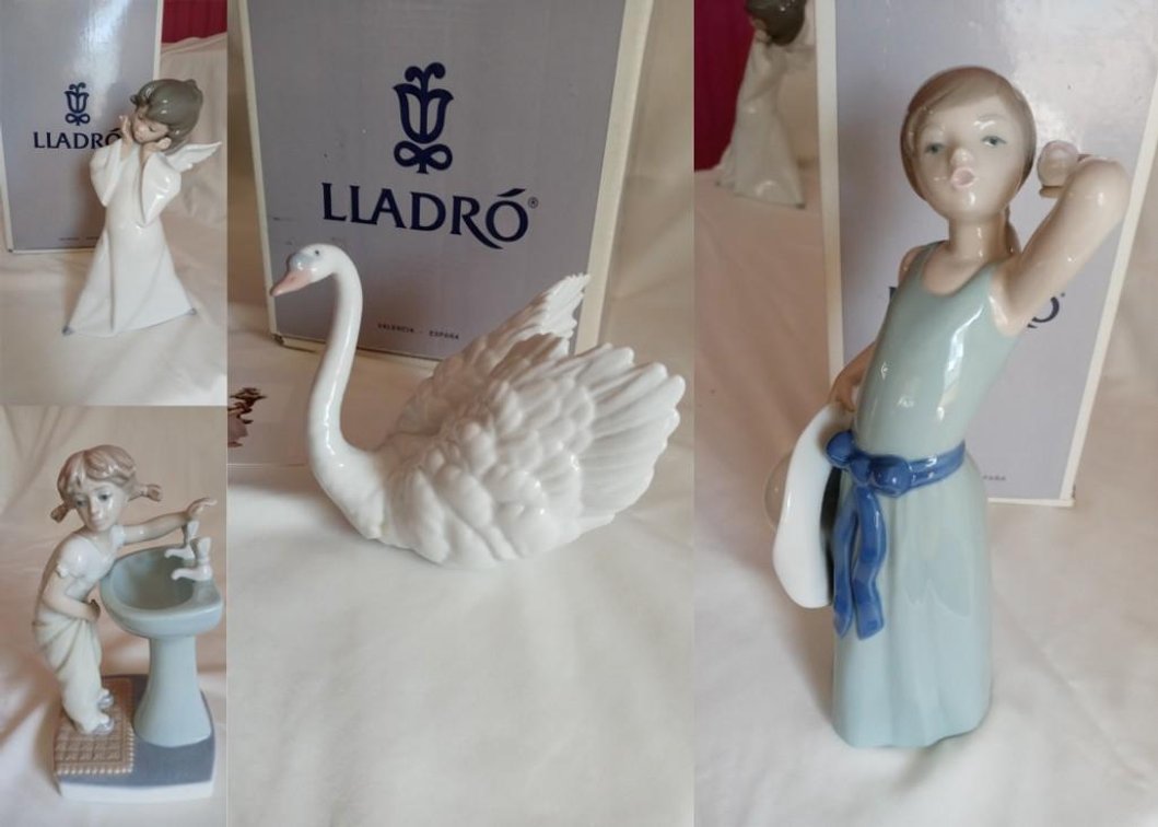 Four  LLADRO COLLECTIBLE FIGURINES