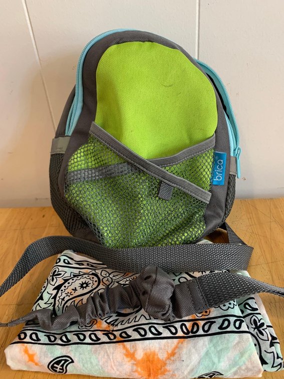 Safety harness backpack w/leash