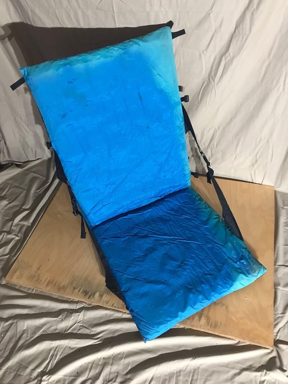 Self inflating chair/sleeping pad