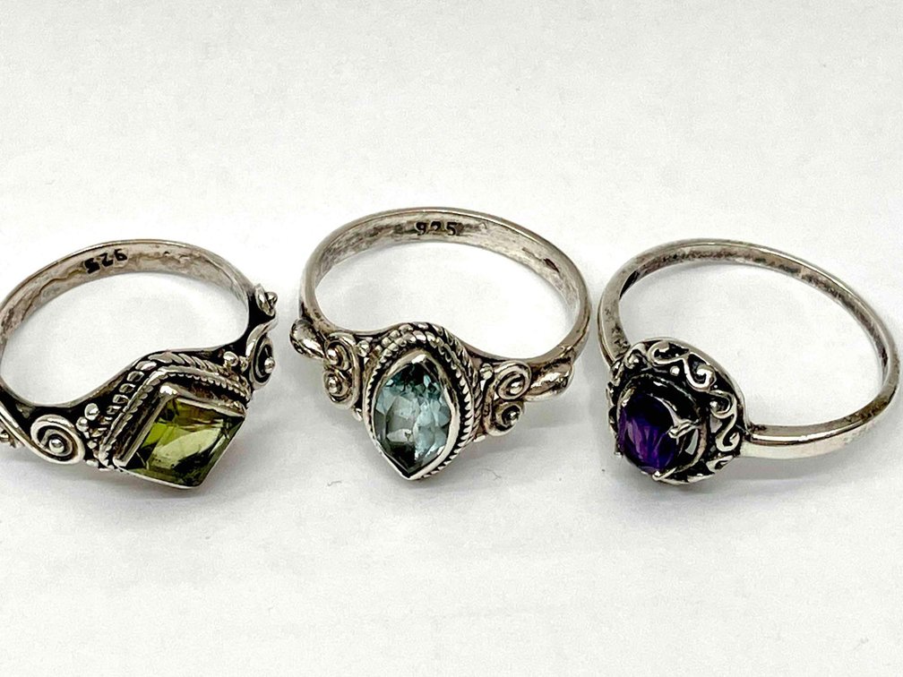 Sterling Silver and Gemstone Rings!  