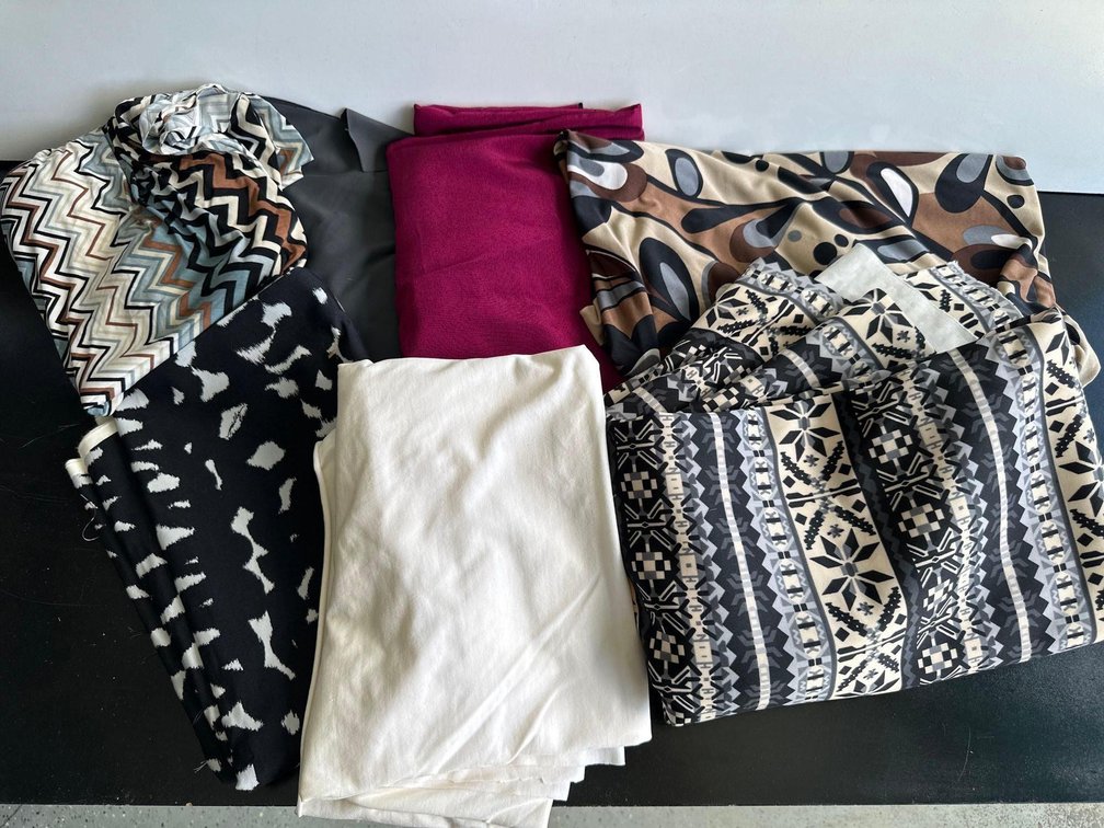 Mixed Stretch Type Material and Other Fabrics 