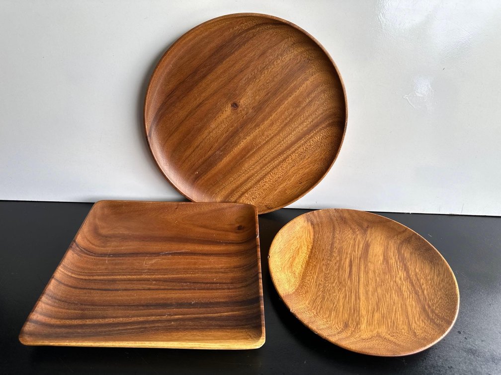 Solid Monkeypod Serving Trays