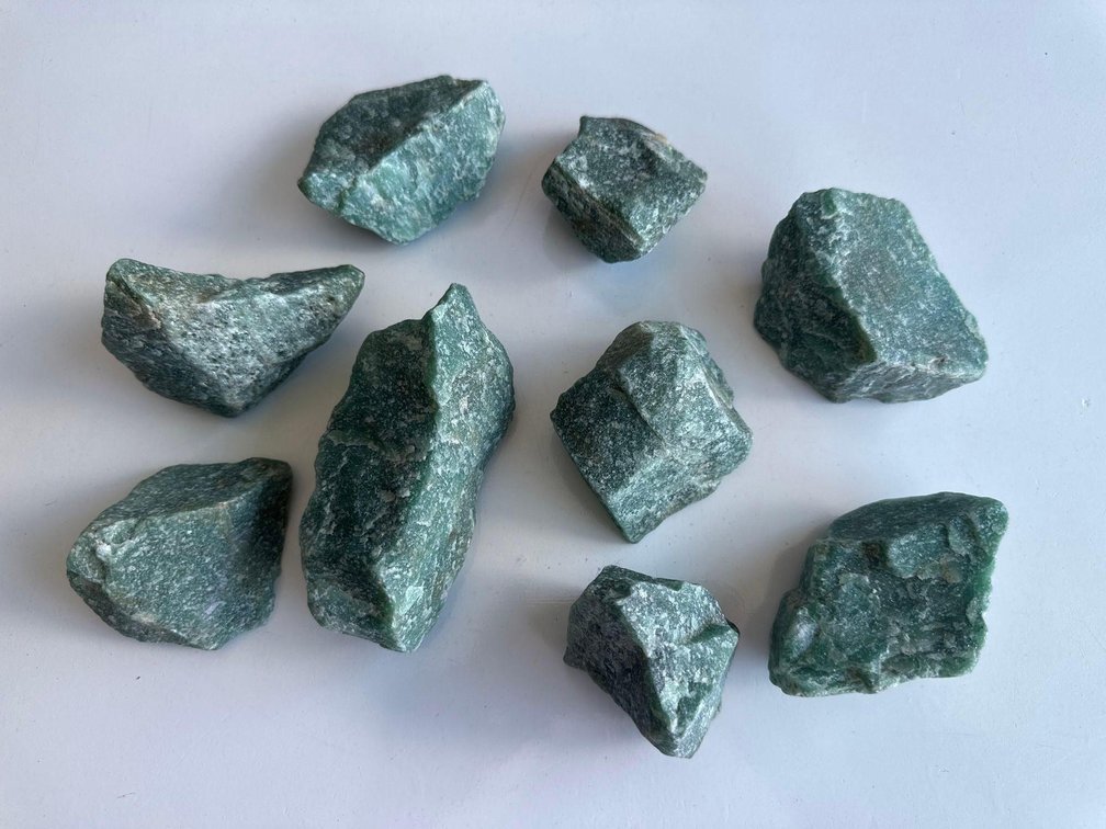 Pieces of Raw Green Aventurine