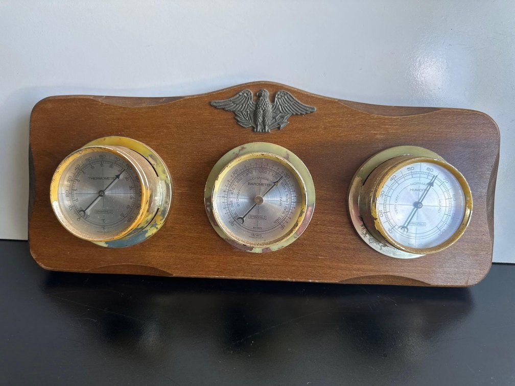 Vintage Springfield Instrument Weather Station 