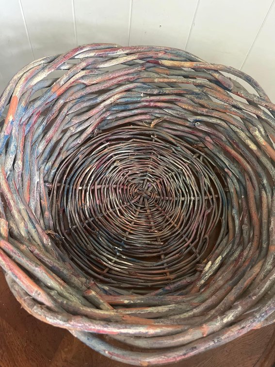 Large Round Woven Basket
