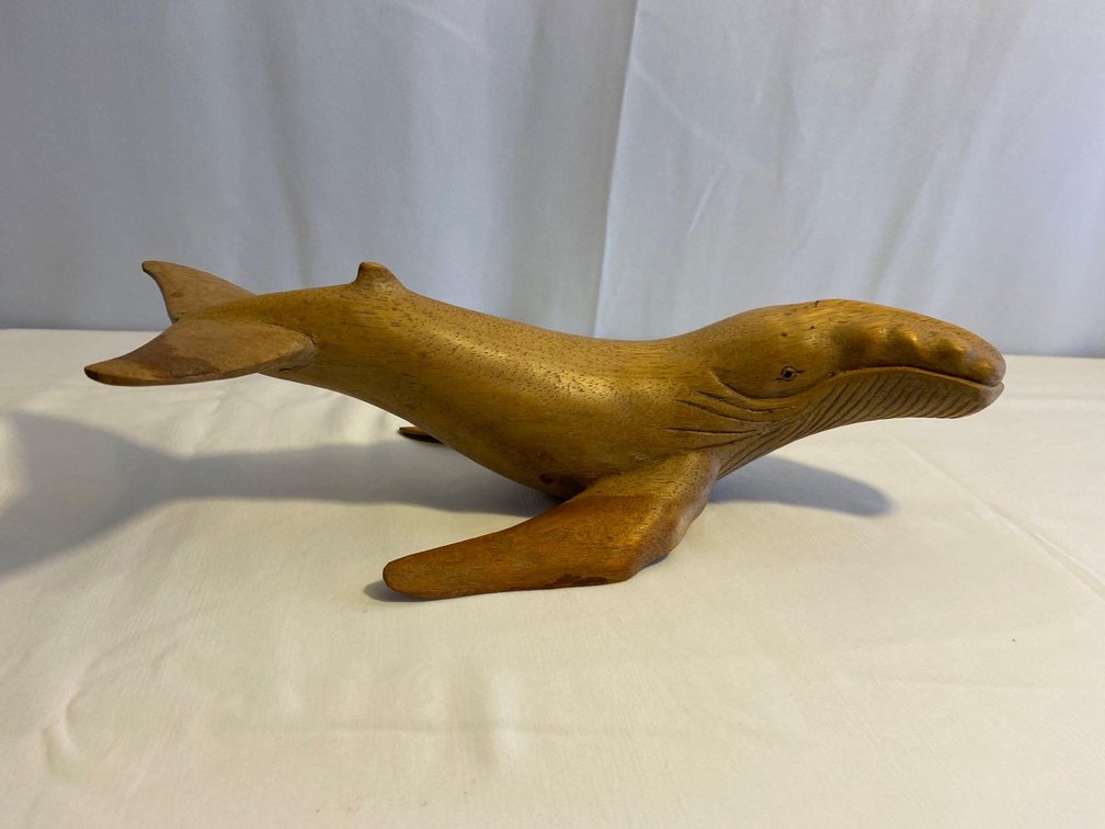 Wood Carved Humpback Whale