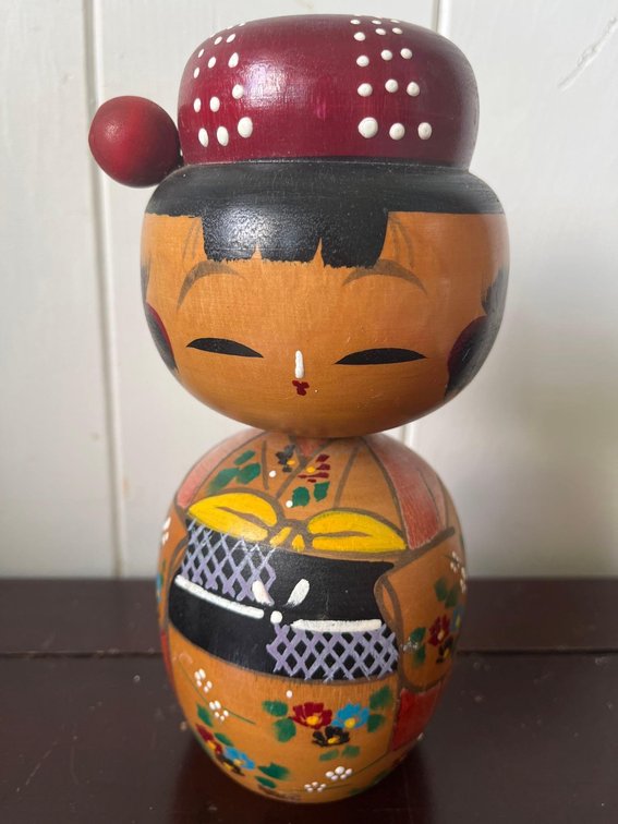 Vintage Wooden Kokeshi Doll