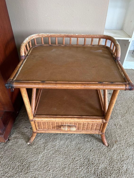 Vintage Island Style Accent Table or Bar Table 