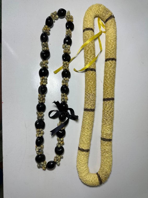 Kukui Nut and Shell Lei and Paper Lei