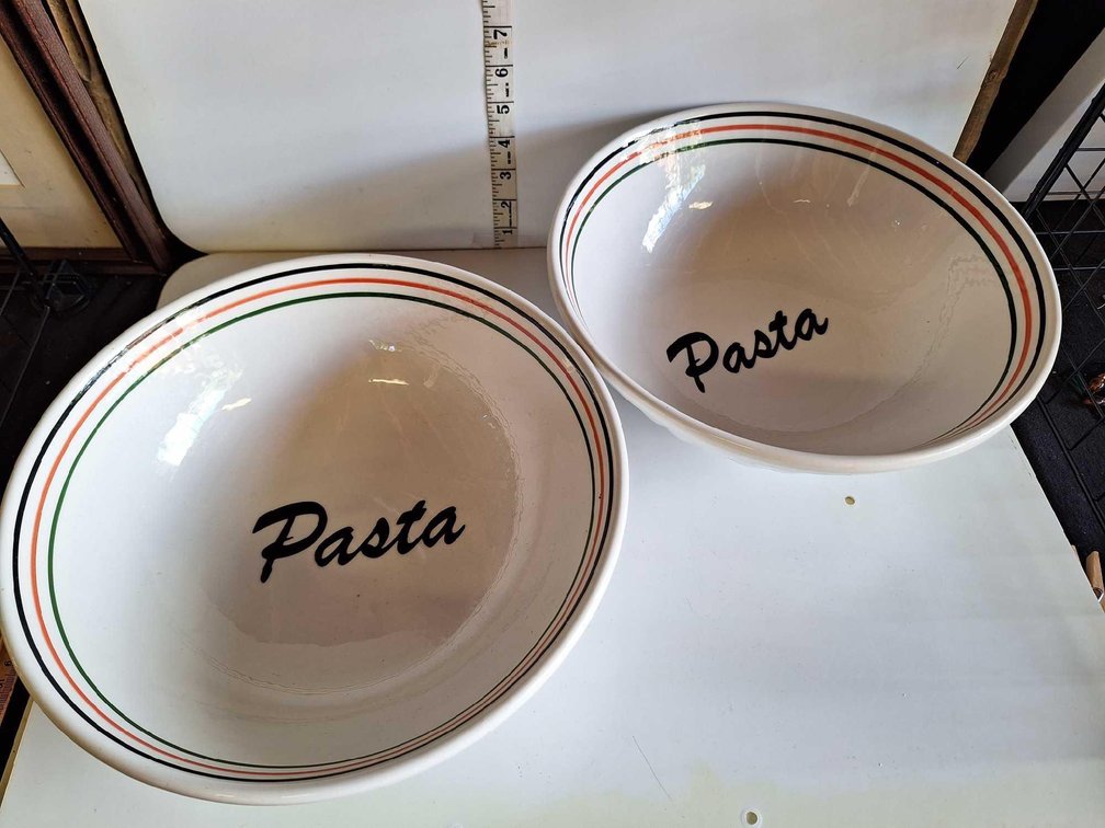 (x2) Large Pasta Bowls