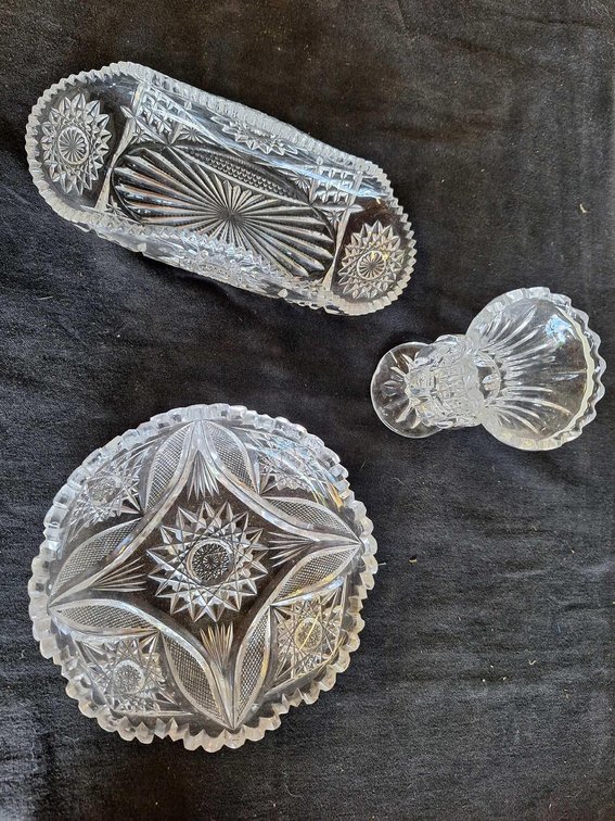 Cut Glass Candy dishes