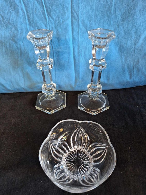 Candlestick holder and small dish