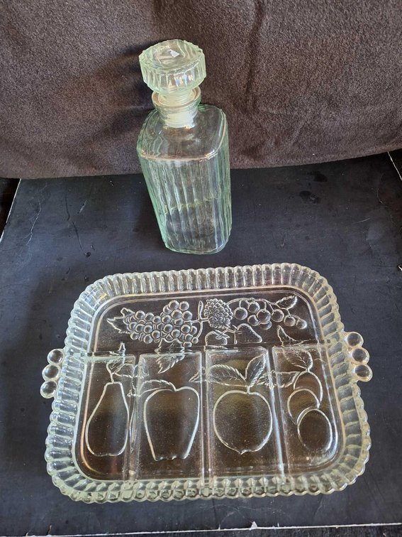 Rectangle Platter and Beverage Jar