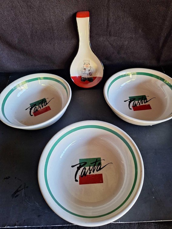 Pasta Bowls and spoon rest