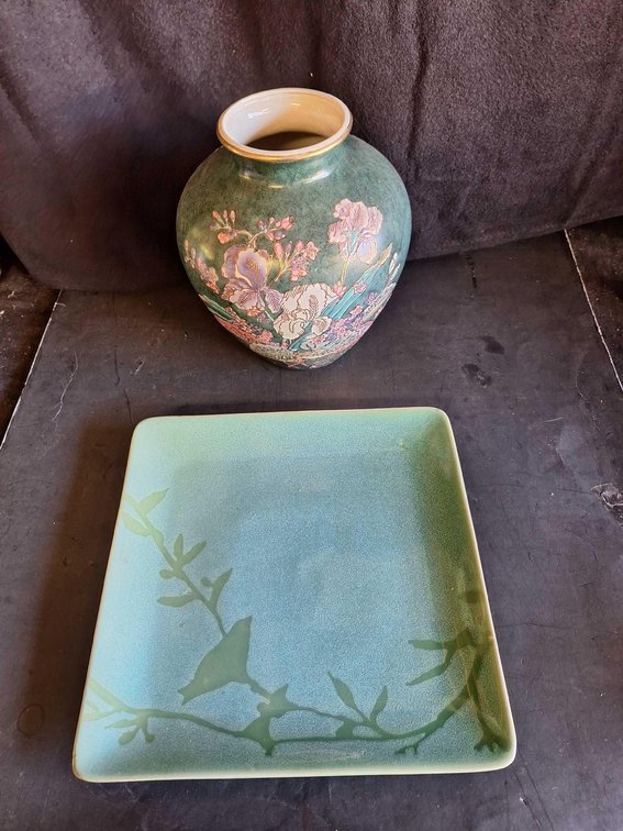 Vase and seving platter