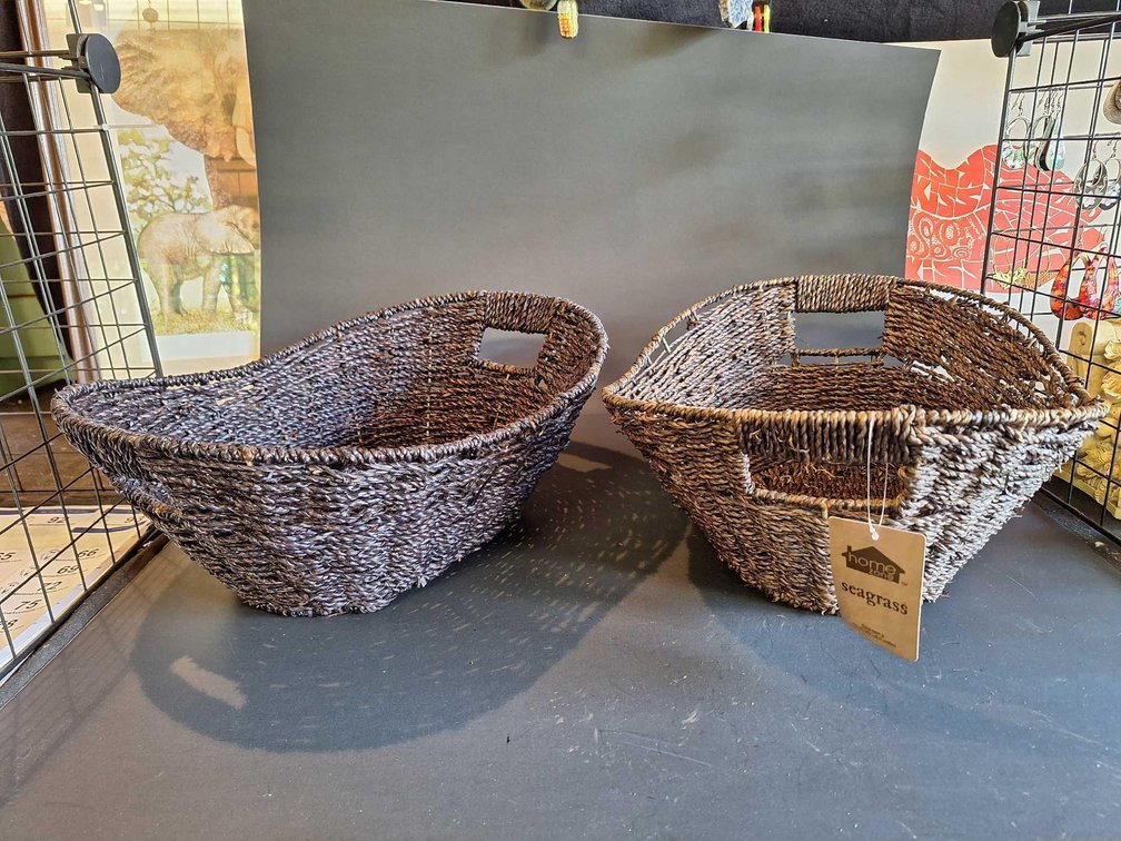 2 Sea Grass Baskets