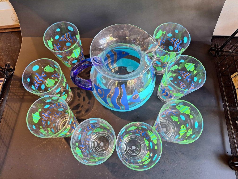 Pitcher and glass set