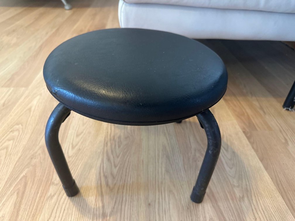 Black 10" Tall Stool