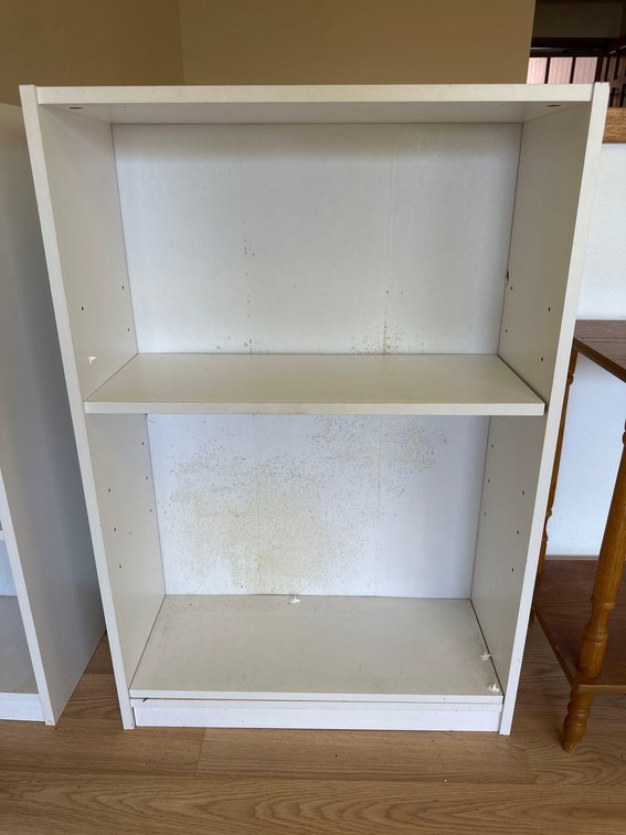 2' x 9" White Laminate Wood Shelf Dresser