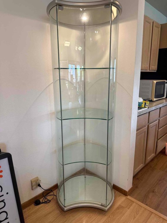 6' Tall Glass Display Case