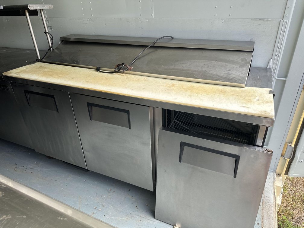 True TSS-72-18 Height Refrigerated Sandwich Prep Table with Doors 