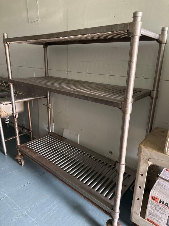 63" Tall Rolling Metal Racking 