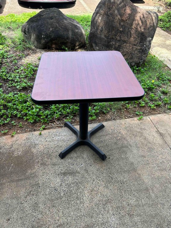 Single Two Person Wood Laminate Dining Table 