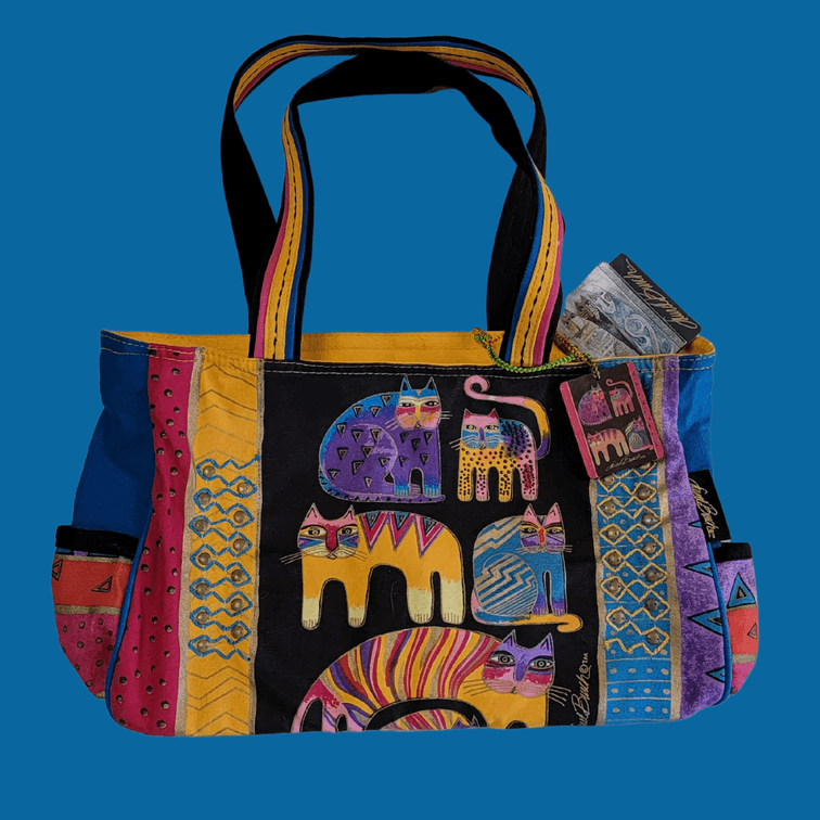 Laurel Burch "Fantastic Feline" Tote 'em Bag