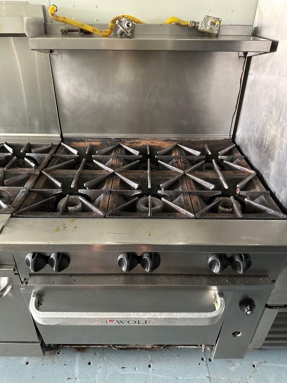 Wolf Six Burning Commercial Stove 